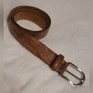 ​W. Kleinberg Men’s Brown Distressed Leather Belt - Made in USA - Size 36